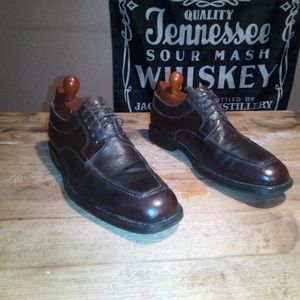 Santoni mens apron toe Italian luxury Shoes 9.5